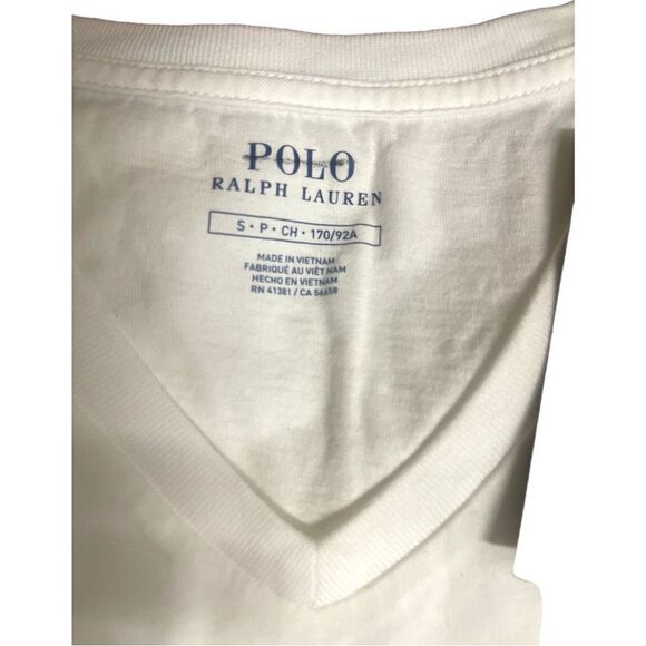 POLO RALPH LAUREN V-neck T-shirt In White $45 - Picture 3 of 6